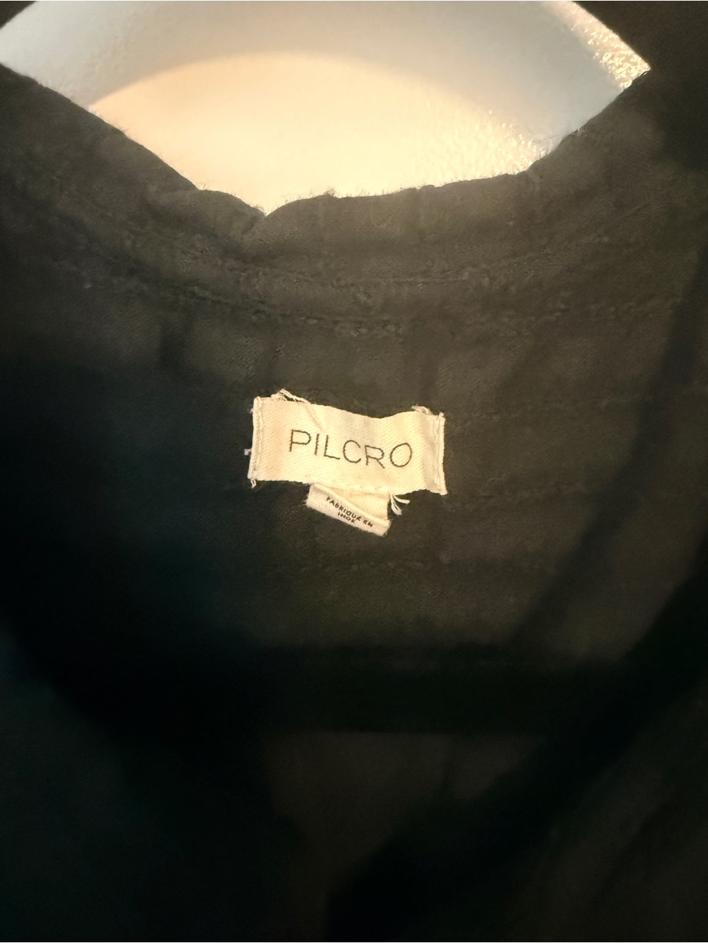 Pilcro Anthropologie Black Textured Statement Collar - Picture 2 of 3